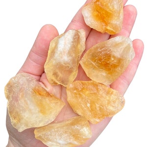 Raw Citrine Crystal Treated Rough Citrine Crystal Raw Citrine Stone Heat Treated Citrine Multiple Sizes Nice Orange Color image 6