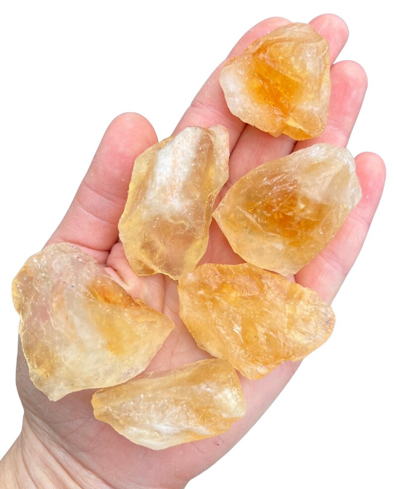 Raw Citrine Crystal Treated Rough Citrine Crystal Raw Citrine Stone Heat Treated Citrine Multiple Sizes Nice Orange Color image 6