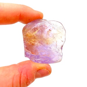 Polished Rough Ametrine Crystal 1 2 Ametrine Stone Semi Polished Ametrine Crystal Amethyst and Citrine Natural Ametrine Stone image 2