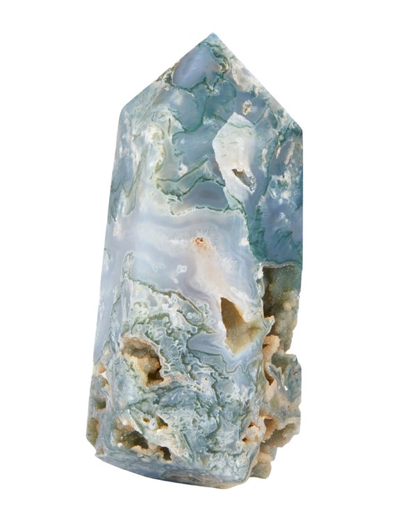 モスアゲート　タワー　ポイント　ドゥルージ　天然石 ドゥルージー アゲート / タワー ポイント | ariife.公式