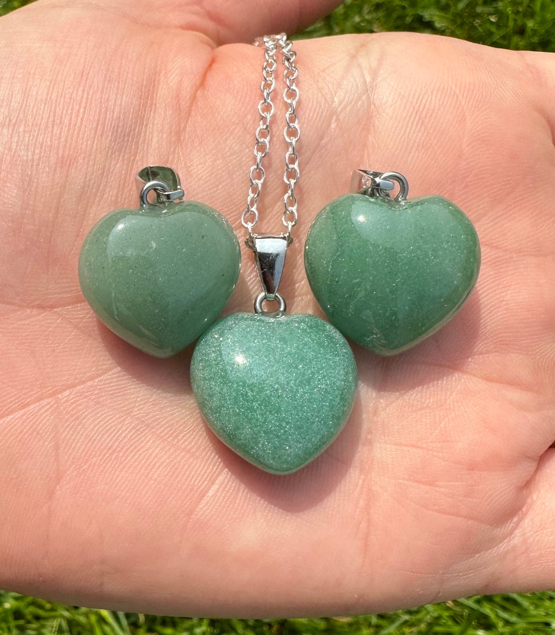 Heide Heinzendorff Ciondolo In Cristallo Ametista Verde – Goccia Intercambiabile Per Bracciale O Collana, Argento Sterling