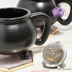 Raw Crystal Tea Infuser Loose Leaf Tea Steeper Cute Tea Strainer Rough Crystal Tea Ball Raw Stone Tea Steeper Tea Lover Gift image 7