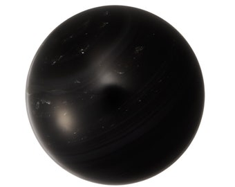 Black Obsidian Crystal Sphere - Polished Obsidian Sphere - Large Black Crystal Ball - Scrying Crystal - Black Obsidian Stone - #10 - 20% Off