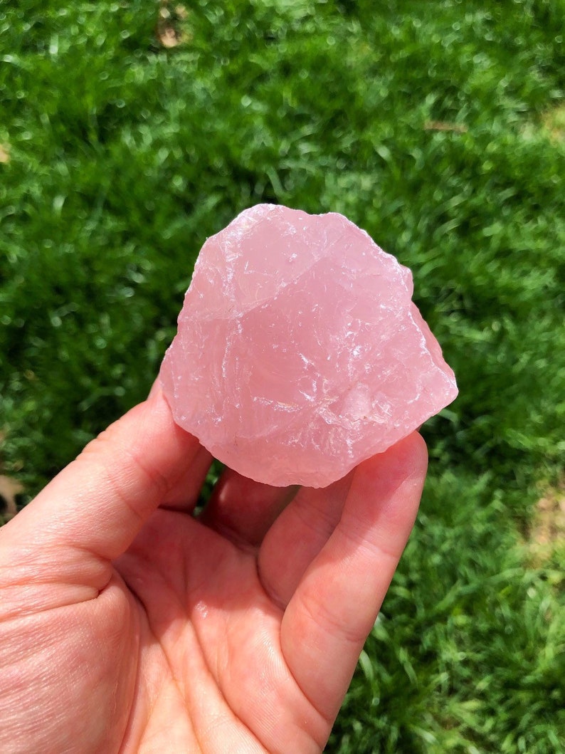 Raw Rose Quartz Crystal 0.5 7 Grade A Rose Quartz Stone Raw Pink Quartz Crystal Rough Rose Quartz Healing Crystal for Heart Chakra image 5