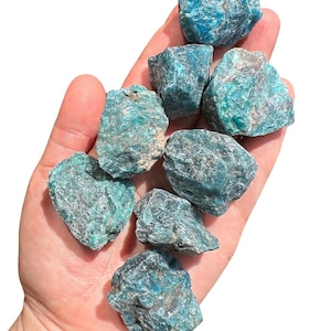 Raw Apatite Crystal Blue Apatite Natural Apatite Rough Apatite Raw Apatite Stone Healing Crystals & Stones Blue Apatite Raw 1" to 1.5"