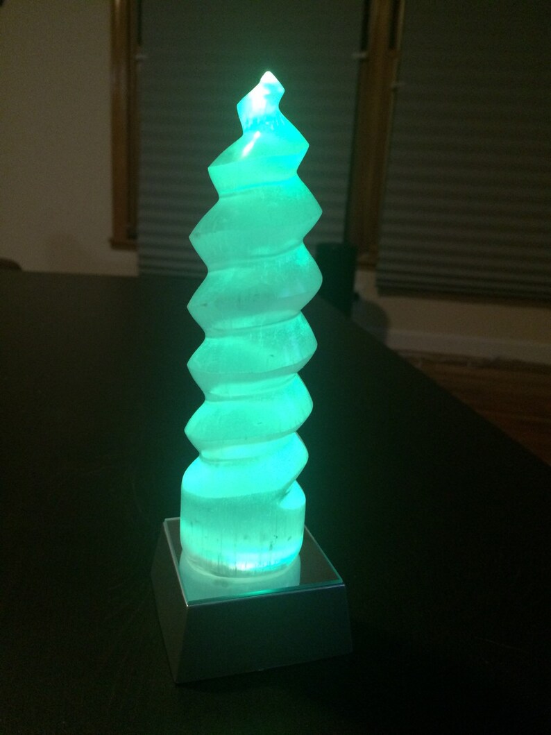 LED mirrored base light multi colored Light box Crystal Etsy