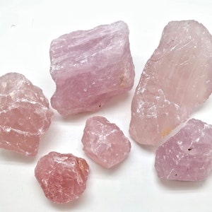 Raw Rose Quartz Crystal 0.5 7 Grade A Rose Quartz Stone Raw Pink Quartz Crystal Rough Rose Quartz Healing Crystal for Heart Chakra image 10