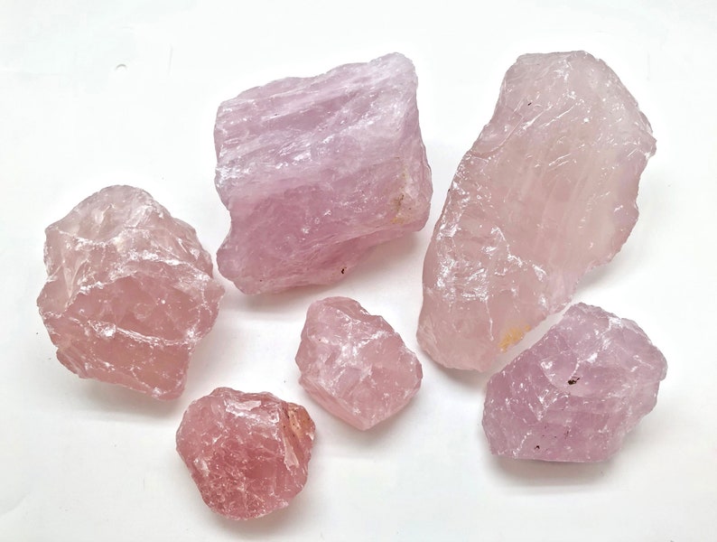 Raw Rose Quartz Crystal 0.5 7 Grade A Rose Quartz Stone Raw Pink Quartz Crystal Rough Rose Quartz Healing Crystal for Heart Chakra image 10