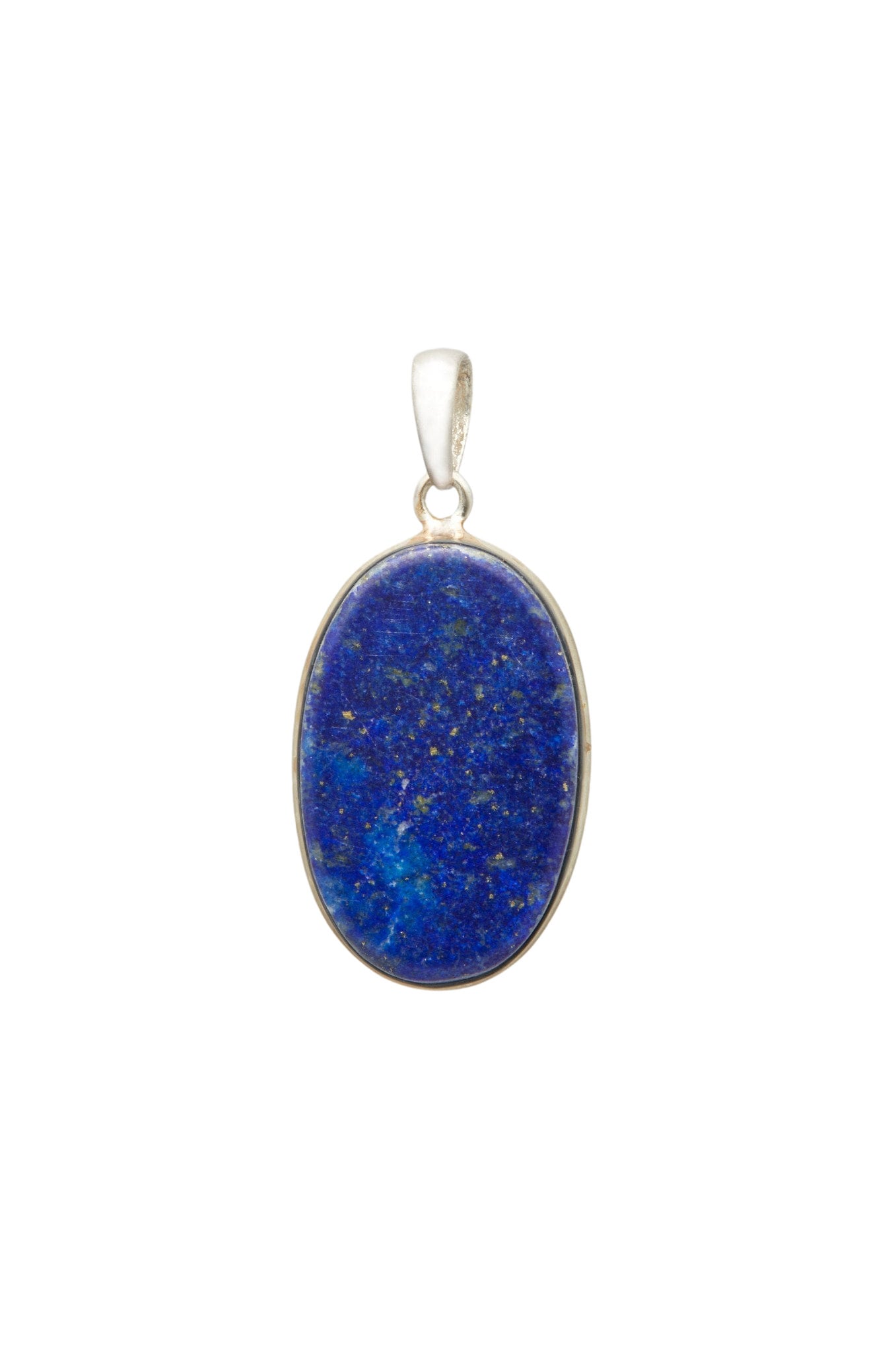 Lapis Lazuli Pendant - Polished Lapis Lazuli in Sterling