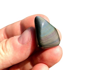 Rainbow Obsidian Stone - Tumbled stones - healing crystals and stones - Rainbow Obsidian tumbled stones - Rainbow Obsidian Crystal