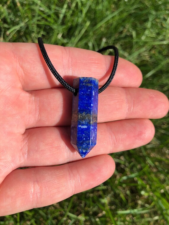 Lapis lazuli point pendant sale