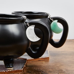 Moon Crystal Tea Infuser - Loose Leaf Tea Steeper Cute Tea Strainer - Moon Crystal Tea Ball - Moon stone tea steeper - Gemstone Tea Infuser