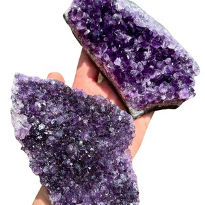 Raw Amethyst Crystal Cluster 1.5 to 6 Grade A Amethyst Cluster Rough Amethyst Geode High Quality Purple Amethyst Druze Cluster image 5