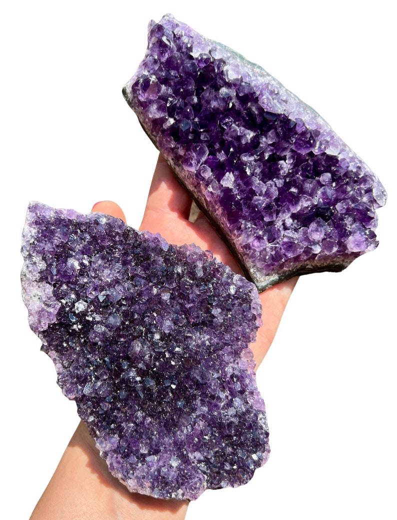 Raw Amethyst Crystal Cluster 1.5 to 6 Grade A Amethyst Cluster Rough Amethyst Geode High Quality Purple Amethyst Druze Cluster image 5