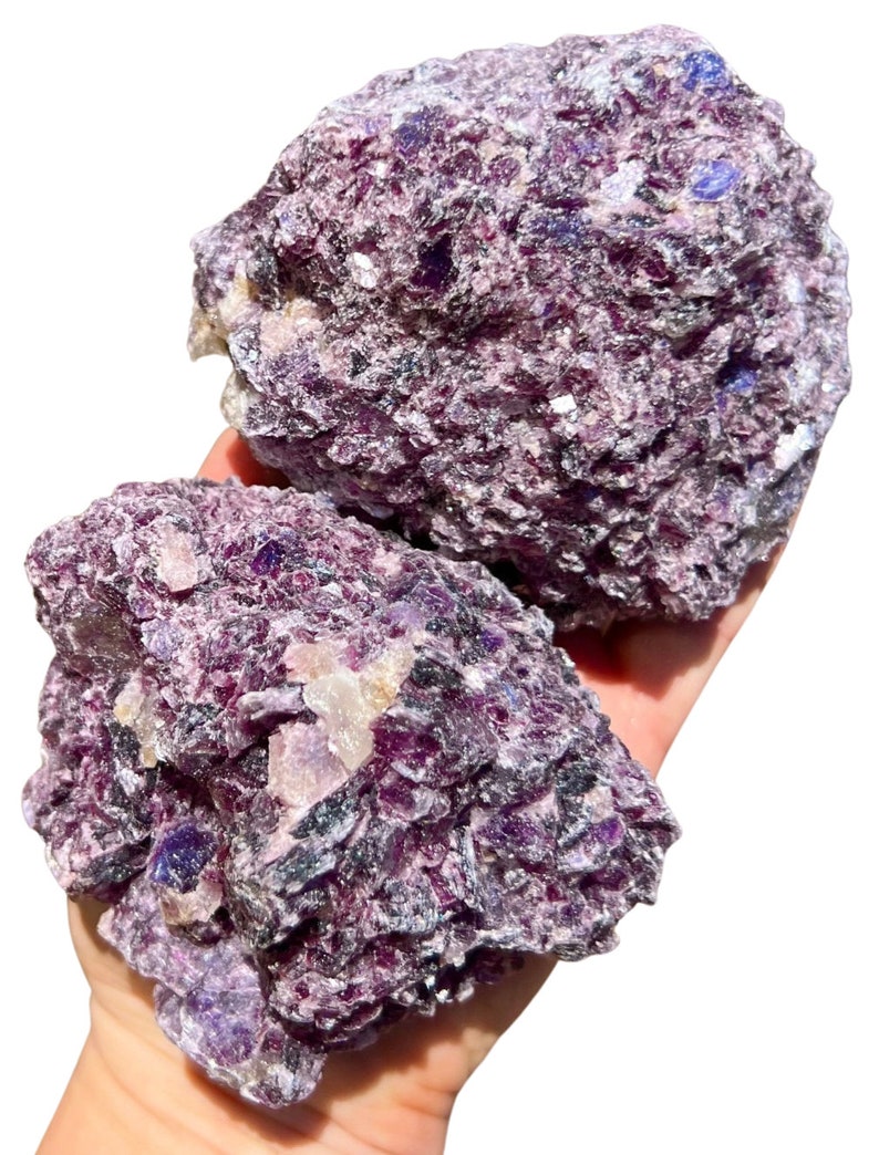 Raw Lepidolite Stone .5 5 Grade A Raw Lepidolite Crystal Rough Lepidolite Crystal Natural Lepidolite Raw Purple Gemstone image 7