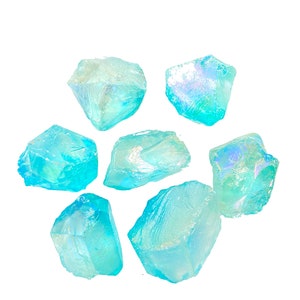 Raw Aqua Aura Quartz Crystal Rough Aqua Aura Quartz Stone Raw Aqua Aura Quartz Stone Raw Blue Quartz Healing Crystals and Stones image 10