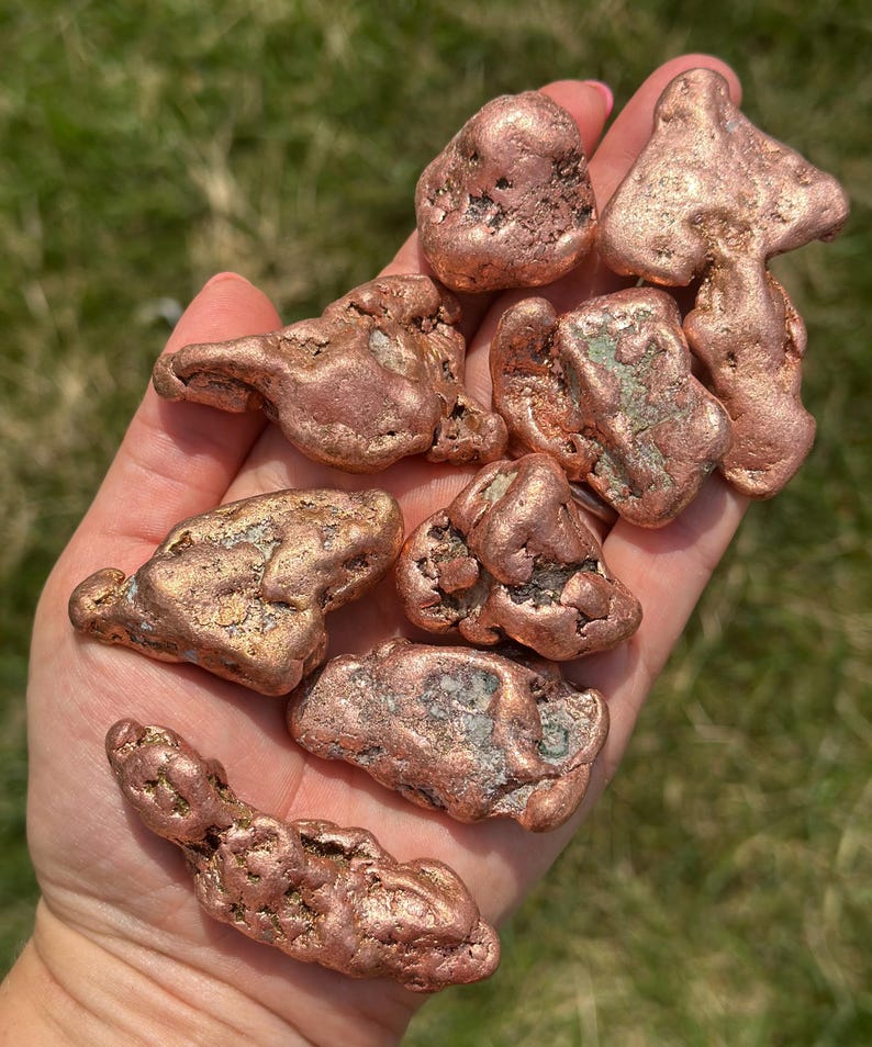 Raw Copper Nugget - Crystals and Stones - Natural Copper from Michigan - Copper Specimen - Copper Nuggets - Copper Metal image 5