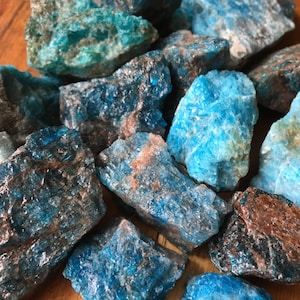Raw Apatite Crystal Blue Apatite Natural Apatite Rough Apatite Raw Apatite Stone Healing Crystals & Stones Blue Apatite Raw image 4