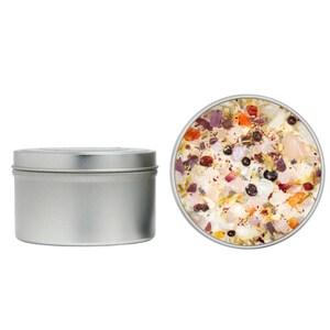 Love Candles - Happiness & Love Candle - Anniversary Gift - Wedding Candle - Soy Aromatherapy Candle - Crystal Candle for Love - Handmade! 8oz Round Tin