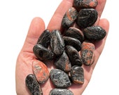 Black Tourmaline and Red Jasper Stone (0.75