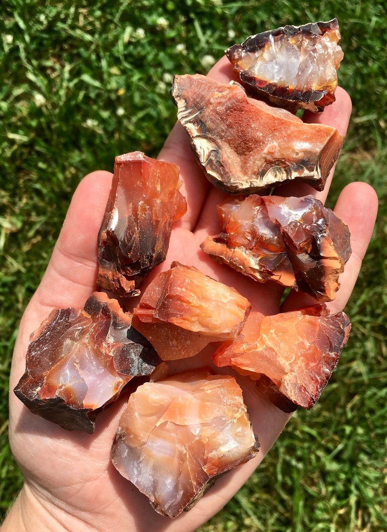 Raw Carnelian Stone Raw Carnelian Gemstone Rough Carnelian Healing Crystals & Stones Carnelian Crystal Sacral Chakra Crystals image 2