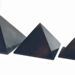 Shungite Pyramid 4 Sizes Available Shungite for EMF Protection Shungite Pyramid from Karelia, Russia image 10