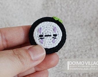 Crochet Magnets: Dark Spirit No-Face *Made2Order* Amigurumi, Crochet, Handmade