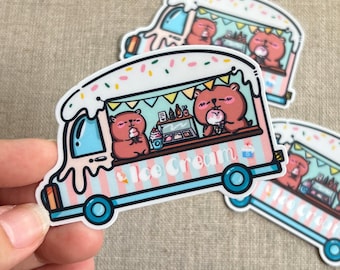 Sticker - Who wants some Ice Cream?! Vinyl Sticker (x1) - NEW MATTE COATED