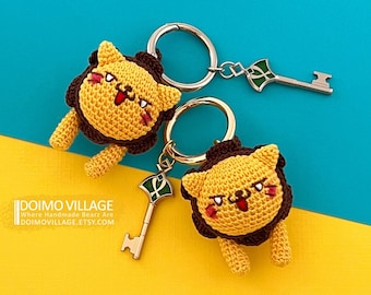 Amigurumi - GENSHIN Alhaitham and Kaveh Lion Keys (Plus Lion matte sticker x1) *Made2Order*