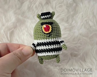 Amigurumi Ready to Jail-Break Plankton *Made2Order*