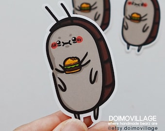 Sticker - Tiny Burger for Roach (x1) NEW Matte Coated