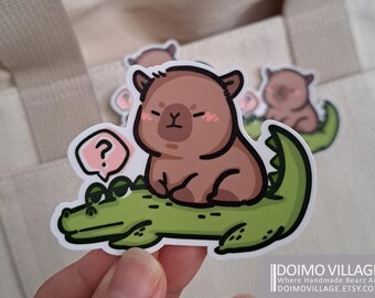 Sticker - Chillin' Like a Capybara (x1) NEW Matte Coated