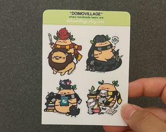 Sticker - Which house am I? (x1 mini sheet) - NEW MATTE COATED