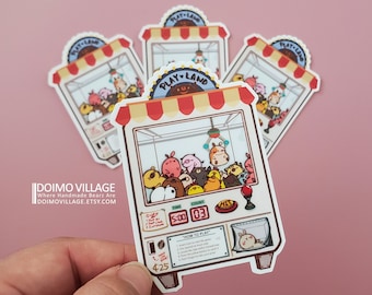 Sticker - Play Claw Machine! Vinyl Sticker (x1) - NEW MATTE COATED