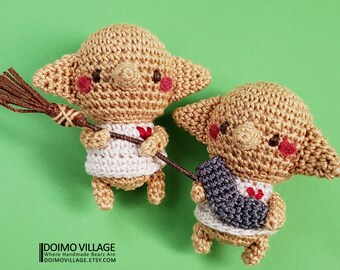 Crochet Amigurumi I have no Master! I am a Free Elf! (2 Types)*Made2Order*