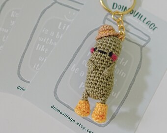 Amigurumi I Love Pickles with little boots! *Made2Order*