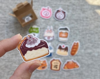 Mini Sweet Bakery Stickers: 12 Matte Vinyl Decals for Planners & Laptops