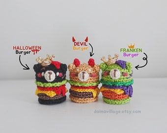 Amigurumi: Welcome to BEAR-KING! Ready to Order our new Halloween Special menu? *Made2Order*