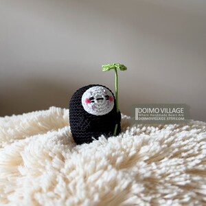 Amigurumi Rainy Day, Little No-Face in the Rain Made2Order image 5