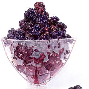 Schüssel Brombeeren Karte, jede Anlass Karte, Gärtner Geburtstagskarte, Forager Jubiläumskarte, Food Love Karte