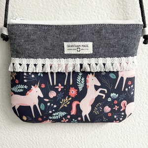 Sac à main pour fille, sac à main licorne, sac à bandoulière pour fille, sac à main pêche, sac à main pour petite fille, sac à main pour tout-petit