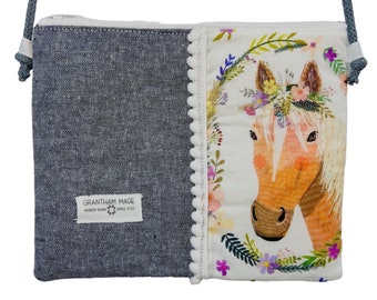 Girls purse toddler purse girls horse purse girls gift girls crossbody purse girls messenger bag little girls purse girl pony purse