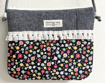 Girls purse toddler purse floral purse girls gift girls crossbody purse girls messenger bag little girls purse girl purse