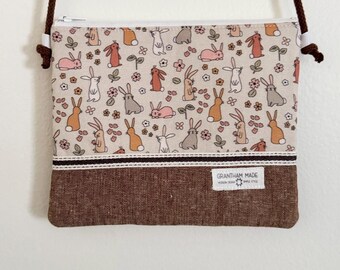 Girls purse toddler purse girls rabbit purse girls gift girls bunny purse crossbody purse ballerina purse toddler bunny purse