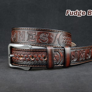 Personalized Leather Western Belt, Tooled western belt, cowboy leather belt, Mens Leather belt, mens western belt, mexican leather belt