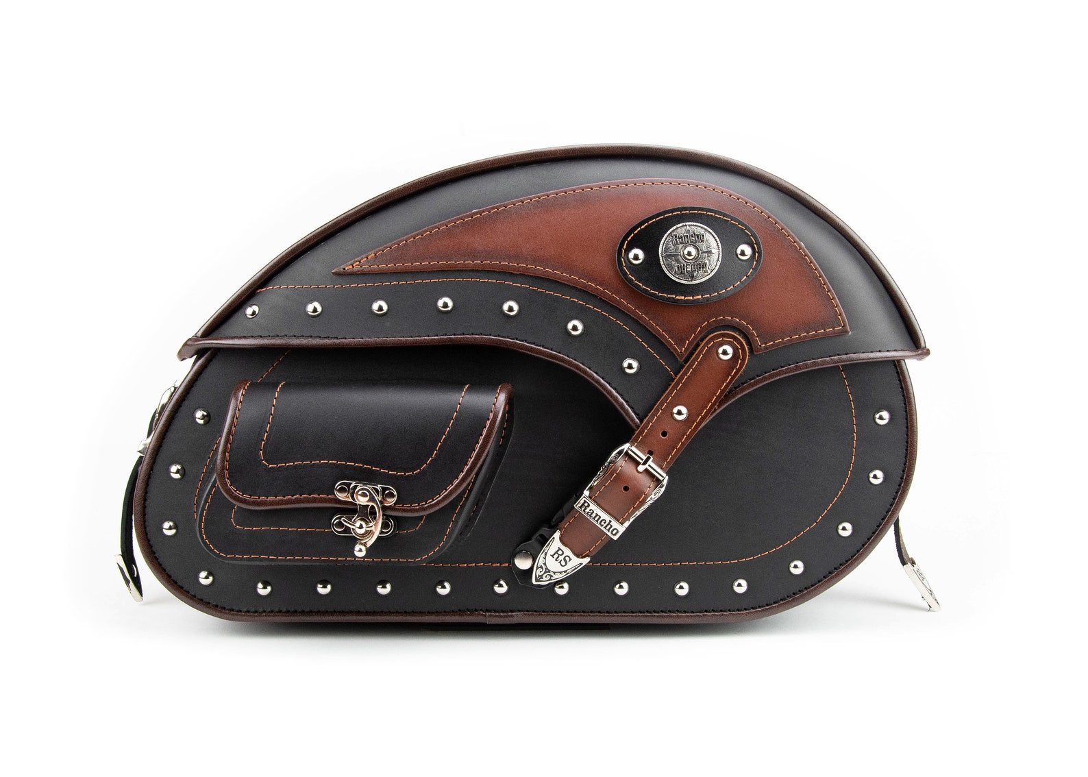 Motorcycle Leather Saddle Bags, Side Bags, Motorcycle Tool Bag, Pannier