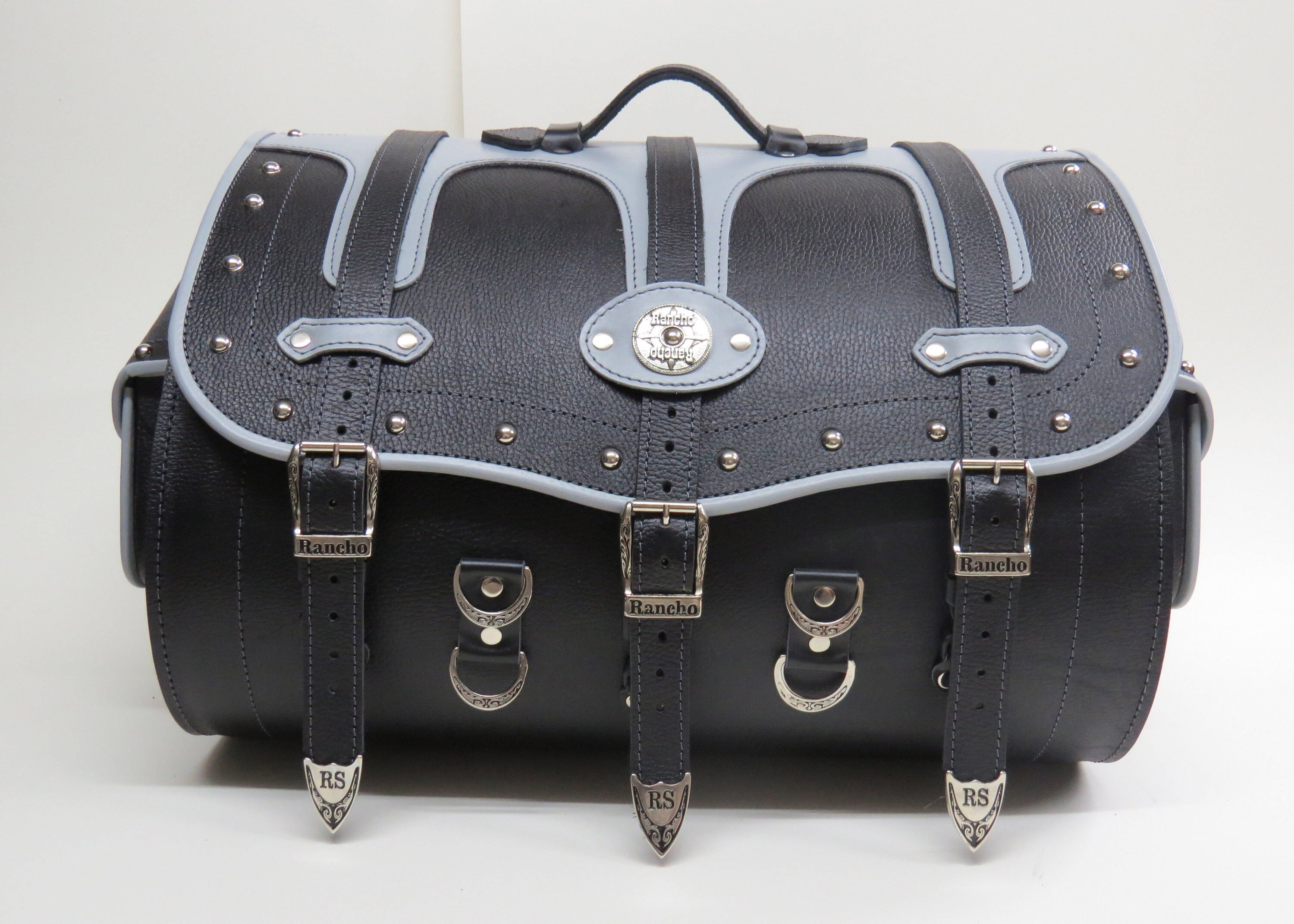 Leather sissy bar bags clearance for motorcycles