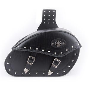 Borse laterali in pelle impermeabili per moto: Harley, Yamaha, Indian - Stile Rancho