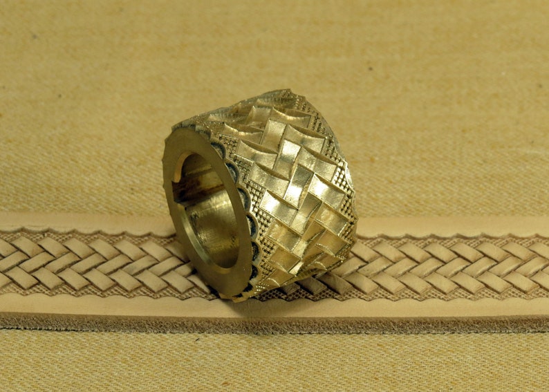 Solid Brass Pattern Roller for Leather Belt Embossing Machine Etsy