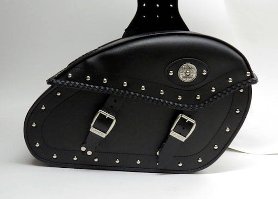 Motorcycle Saddle Bags Side Bags Genuine Leather Motorcycle Etsy